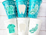 DENTIST PARTY CUPS Dental School Party Cups Orthodontist Dentist Graduation Dental Graduation Party Favors Dentist Party Favors Decorations