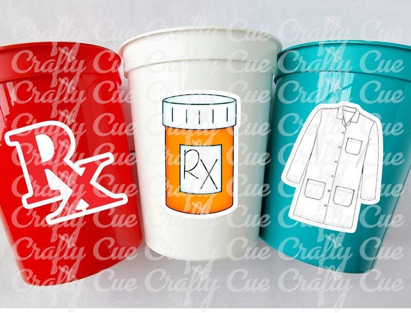PHARMACY PARTY CUPS - Pharmacist Party Cups Pharmacy Week Cups Pharmacy Week Gifts Pharmacy Week Party Pharmacy Cups Pharmacist Cups Decor