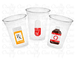 NURSE PARTY CUPS - Doctor Party Cups Nurse Party Cups Nursing Party Rn Party Decorations Medical School Party Nurse Graduation Party Meds