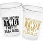 40th Birthday Cups, More Fun Than Two 20 Year Olds, 40th Party Decorations, 40th Birthday Favors, Forty Party Supplies, 40th Birthday Party