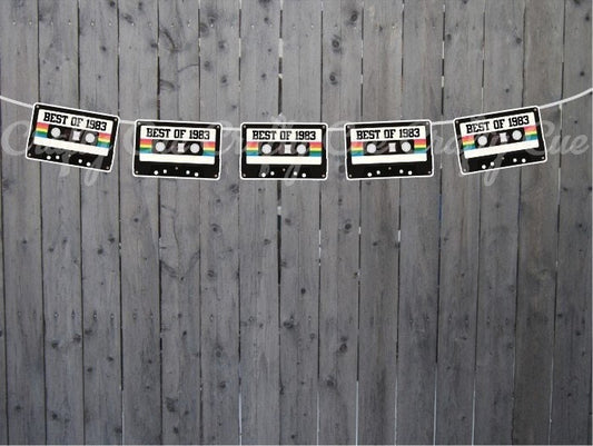 40th Birthday Banner Best of 1984 Banner 1984 Party Decorations 40th Party Decorations 40th Party Banner 40th Party Banner 40th Garland