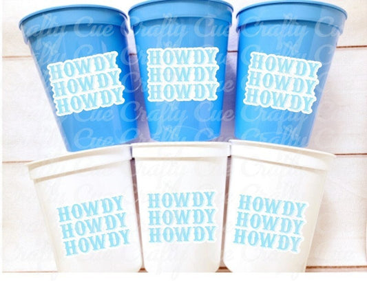 COWBOY PARTY CUPS - Cowboy Party Cups Cowboy Cups Cowboy Party Decorations Cowboy Baby Shower Party Cowboy Hat Birthday First Rodeo Party