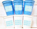 COWBOY PARTY CUPS - Cowboy Party Cups Cowboy Cups Cowboy Party Decorations Cowboy Baby Shower Party Cowboy Hat Birthday First Rodeo Party