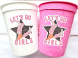 Cowgirl Boot Party Cups Cowgirl Let's Go Girls Cups Rodeo Party Cups Cowgirl Bachelorette Party Cups Favors