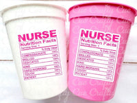 Nursing Party Cups Doctor Party Cups Nurse Party Cups Nursing Party Rn Party Decorations Medical School Party Nurse Graduation Party Meds