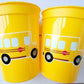 School Bus Party Cups - Reusable School Cups School Bus Birthday School Bus Party School Bus Favors Teachers Gift for Teacher Back To School