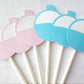 Gender Reveal Fishing Bobber Cupcake Toppers, Fishing Cupcake Toppers, Fishing Birthday, Fishing Party, Fishing Baby Shower