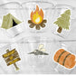 CAMPING PARTY CUPS - Camping Birthday Party Camping Party Decorations, Camping Birthday Supplies Camping Party Supplies Camping Party Favors
