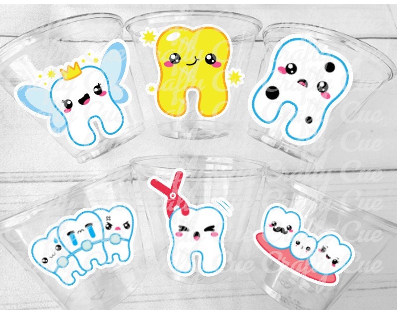 DENTIST PARTY CUPS Dental School Party Cups Orthodontist Dentist Graduation Dental Graduation Party Favors Dentist Party Favors Decorations