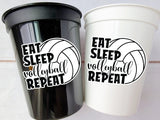 VOLLEYBALL PARTY CUPS - Volleyball Party Cups Volleyball Birthday Volleyball Party Volleyball Decorations Volleyball Party Favors