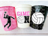 VOLLEYBALL PARTY CUPS - Volleyball Party Cups Volleyball Birthday Volleyball Party Volleyball Decorations Volleyball Party Favors
