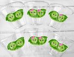 PEAS BABY SHOWER Cups Two Peas Favor Cups Pod Party Cups Peas Party Cups Peas Decorations Peas Birthday Decorations Peas Party Supplies