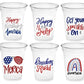 Happy 4th of July Party Cups USA Party Cups 'Merica Cups Independence Day Party Decorations July 4th Party Decorations July 4th Party Favors