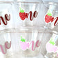 STRAWBERRY PARTY CUPS - Strawberry Birthday Cups Strawberry Cups First Birthday Strawberry One Party Decorations Strawberry Baby Shower