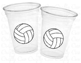 VOLLEYBALL PARTY CUPS - Volleyball Party Cups Volleyball Birthday Volleyball Party Volleyball Decorations Volleyball Party Favors