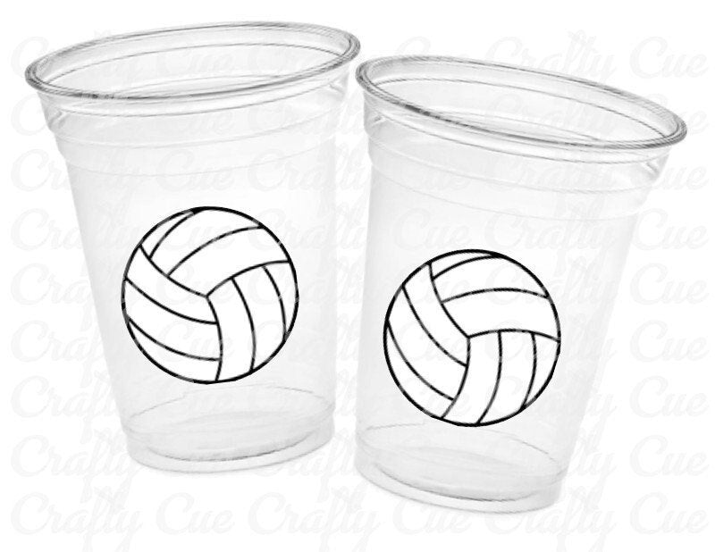 VOLLEYBALL PARTY CUPS, Volleyball Party Cups Volleyball Birthday Volleyball Party Volleyball Decorations Volleyball Party Favors Sports Cups