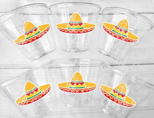 SOMBRERO HAT CUPS - Fiesta Party Birthday Fiesta Favors Last Fiesta Bachelorette Party Cups Cinco De Mayo Decorations Fiesta Party Favors