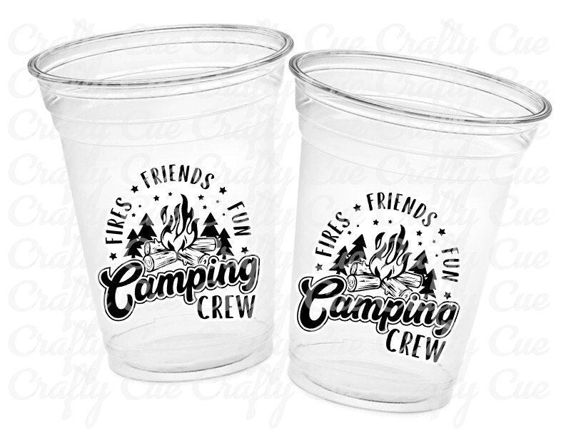 CAMPING PARTY CUPS - Camping Birthday Party Camping Party Decorations, Camping Birthday Supplies Camping Party Supplies Camping Party Favors