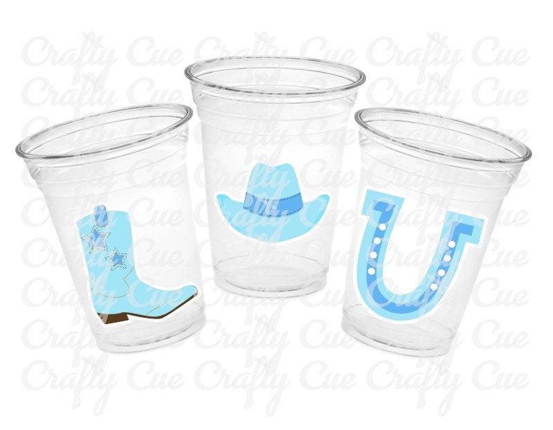 COWBOY PARTY CUPS - Cowboy Cups Cowboy Party Decorations Cowboy Baby Shower Decorations Baby Sprinkle Cowboy Boots Birthday Decoration Favor