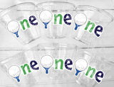 GOLF PARTY CUPS - Golf One Cups Golf First Birthday Golf 1st Birthday Party Golfing Party Cups Decorations Party Supplies Golf Party Favors