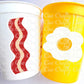Bacon Party Cups Eggs Party Cups Breakfast Party Cups Bacon Birthday Bacon Party Bacon Decorations Bacon Party Favors Eggs Party favors