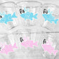 Fish-He or Fish-She Cups Fish Baby Gender Reveal FISHING Party Cups Fishing Baby Shower Fishing Favors Fishing Decorations Fishing Party