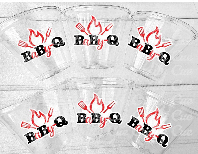 Baby-Q Gender Reveal - BBQ Team He or Team She Party BBQ Gender Reveal Party Barbeque Baby Shower BBQ Shower Decoration Barbecue Baby Shower
