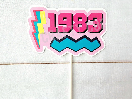 1983 CAKE TOPPER Cassette Tape Cake Topper Best of 1983 Cake Topper 40th Birthday Cake Topper 40th Party Decorations 40th Vintage 1983 Party