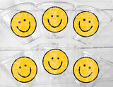 SMILEY FACE CUPS - One Happy Dude 1st Birthday Happy Smiley Face First Birthday Happy Smiley Face Cups Smiley Face Favors Smiley Face