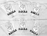 TWO ROCKS Party Cups - Two Rocks 2nd Birthday Party Second Birthday Favors Two Rocks Cups Two Rocks Birthday Party Favors Two Party