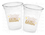 BABY IN BLOOM Party Cups Baby in Bloom Baby Shower Favors Baby in Bloom Shower Cups Baby in Bloom Party Decorations Wildflower Party Cups