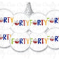 180 - 40th Fishing Party Stickers Fishing Birthday Party Favors Bait Candy Stickers Fishing First Birthday Gone Fishing The Big 40 Bobber
