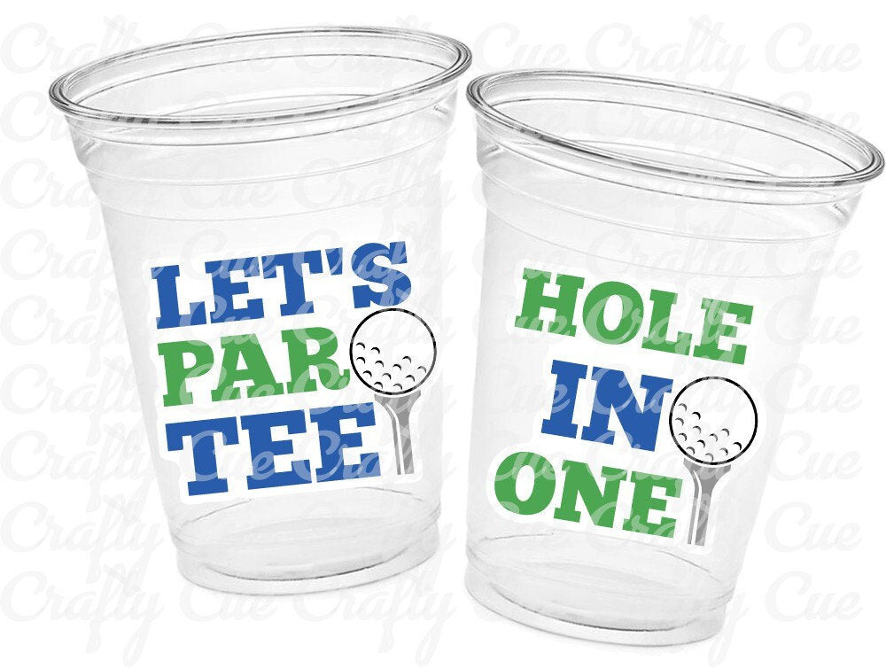 GOLF PARTY CUPS - Let's Par Tee Golfing Party Cups Golf Birthday Golf Party Golf Decorations Golf Party Supplies Golfing Cups Golf Favors