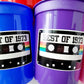 50th PARTY CUPS 50th Birthday Decoration 50th Party Favors 50th Party 50th Birthday Cassette Tape Party Best of 1973 Birthday Vintage 1973