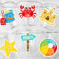 BEACH PARTY CUPS - Beach Cups Beach Birthday Cups Beach Party Favors Beach Ball Decorations Beach Party Decorations Beach Party Favors Beach