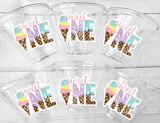 ICE CREAM PARTY Cups - Ice Cream 1st Birthday Ice Cream Party Ice Cream Party Favors Ice Cream Party Cups Ice Cream Decorations Sweet One