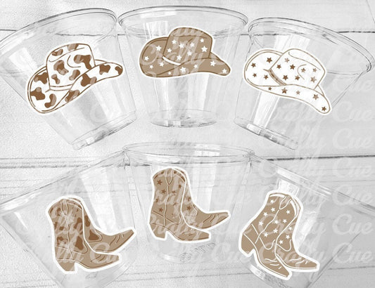COWBOY PARTY CUPS - Cowboy Cups Cowboy Party Decorations Cowboy Baby Shower Decorations Baby Sprinkle Cowboy Boots Birthday Decoration Favor