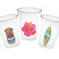 LUAU PARTY CUPS - Aloha Party Cups Luau Party Decoration, Luau Party Supplies Luau Baby Shower Tropical Party Decorations Hawaii Party Luau