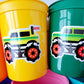 MONSTER TRUCK PARTY Cups - Monster Truck Treat Cups Monster Truck Birthday Monster Truck Party Monster Truck Party Favors, Monster Truck Cup