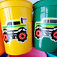MONSTER TRUCK PARTY Cups - Monster Truck Treat Cups Monster Truck Birthday Monster Truck Party Monster Truck Party Favors, Monster Truck Cup