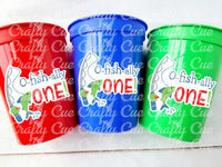 FISHING PARTY CUPS - Fishing Birthday Fishing First Birthday Party Gone Fishing Party The Big One Fishing Bobber Decorations Fish Bait Cups