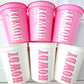 HOWDY COWGIRL PARTY Cups Howdy Birthday Cups Howdy Let's Go Girls Howdy Rodeo Cowgirl Bachelorette Pink Cowgirl Cups Pink Howdy Cups