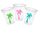 Palm Tree Bachelorette Cups Beach Bachelorette Party Cups Beach Party Favors Palm Tree Favors Beach Cups Palm Tree Party Favor Cups Beach