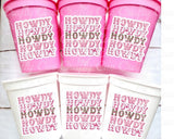 COWGIRL Party Cups - Howdy Cowgirl Bachelorette Party Cups Cowgirl Cups Cowgirl Party Decorations Cowgirl Birthday Rodeo Party Cup
