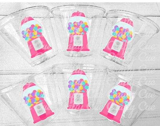 GUMBALL PARTY CUPS - Gumball Birthday Gumball Party Gum Ball Cups Candy Birthday Candy Cups Dessert Table Cups Sweets Table Cups Candy Gum