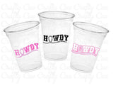 COWGIRL PARTY CUPS - Cowboy Party Cups Cowgirl Cups Cowgirl Party Decorations Cowgirl Bachelorette Party Cowgirl Hat Birthday Rodeo Party