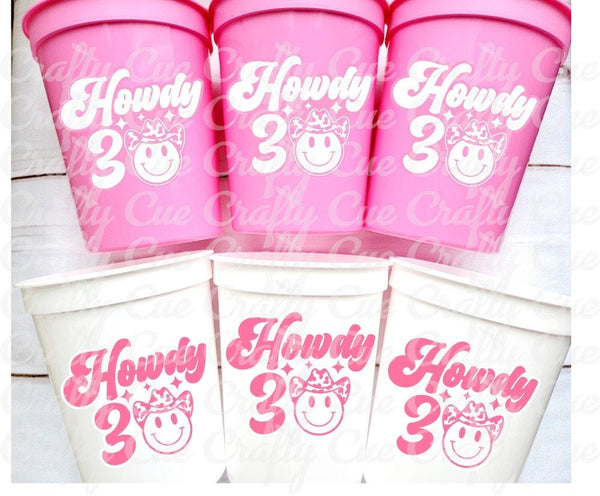 HOWDY 30 CUPS 30th Party Cups Vintage 1993 Cups Best of 1993 30th Birthday Party 30th Birthday Favors 30th Birthday Cowgirl 30