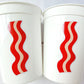 Bacon Party Cups Eggs Party Cups Breakfast Party Cups Bacon Birthday Bacon Party Bacon Decorations Bacon Party Favors Eggs Party favors