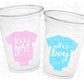 GENDER REVEAL Party Cups - Pink and Blue Party Favors It's A Boy Cups It's A Girl Cups Gender Reveal Gender Reveal Decorations Baby Shower