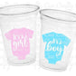 GENDER REVEAL Party Cups - Pink and Blue Party Favors It's A Boy Cups It's A Girl Cups Gender Reveal Gender Reveal Decorations Baby Shower